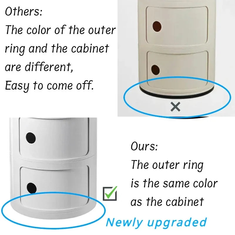 Creative Bedside Table Modern Simple Bedroom Storage Cabinet Multi-Layer Simple Plastic Side Cabinet Ins Internet Celebrity 협탁