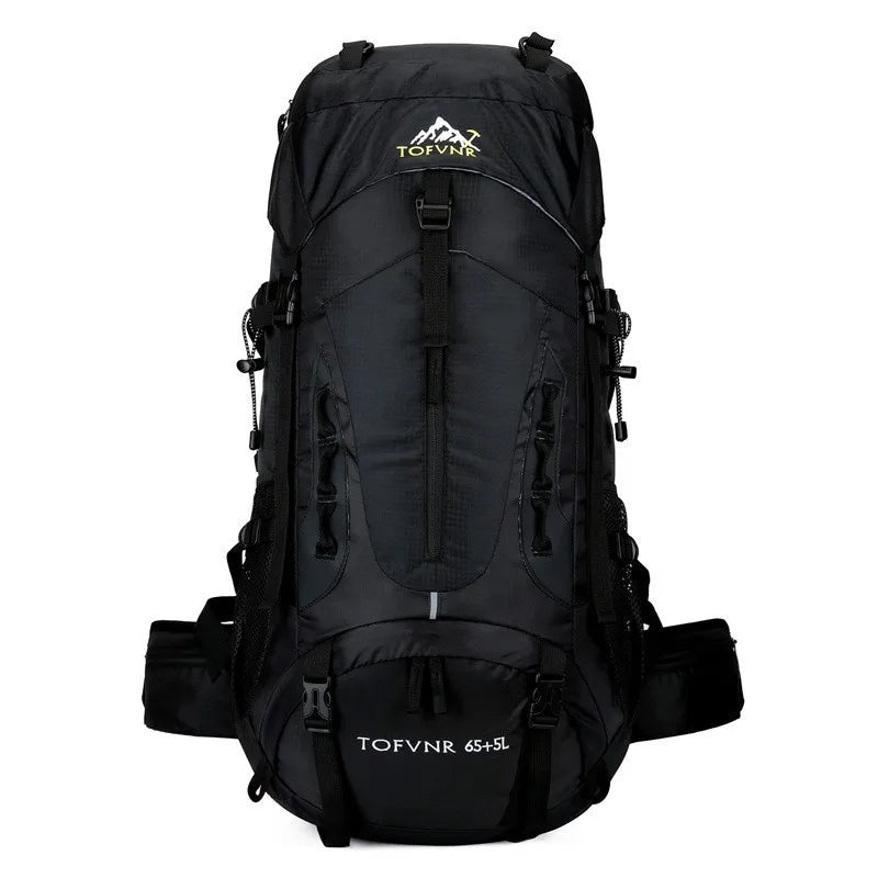 Outdoor Bag, Backpack, Mountaineering Bag, Hiking Sports Bag, Water-Repellent Backpack, Large-Capacity Travel Backpack