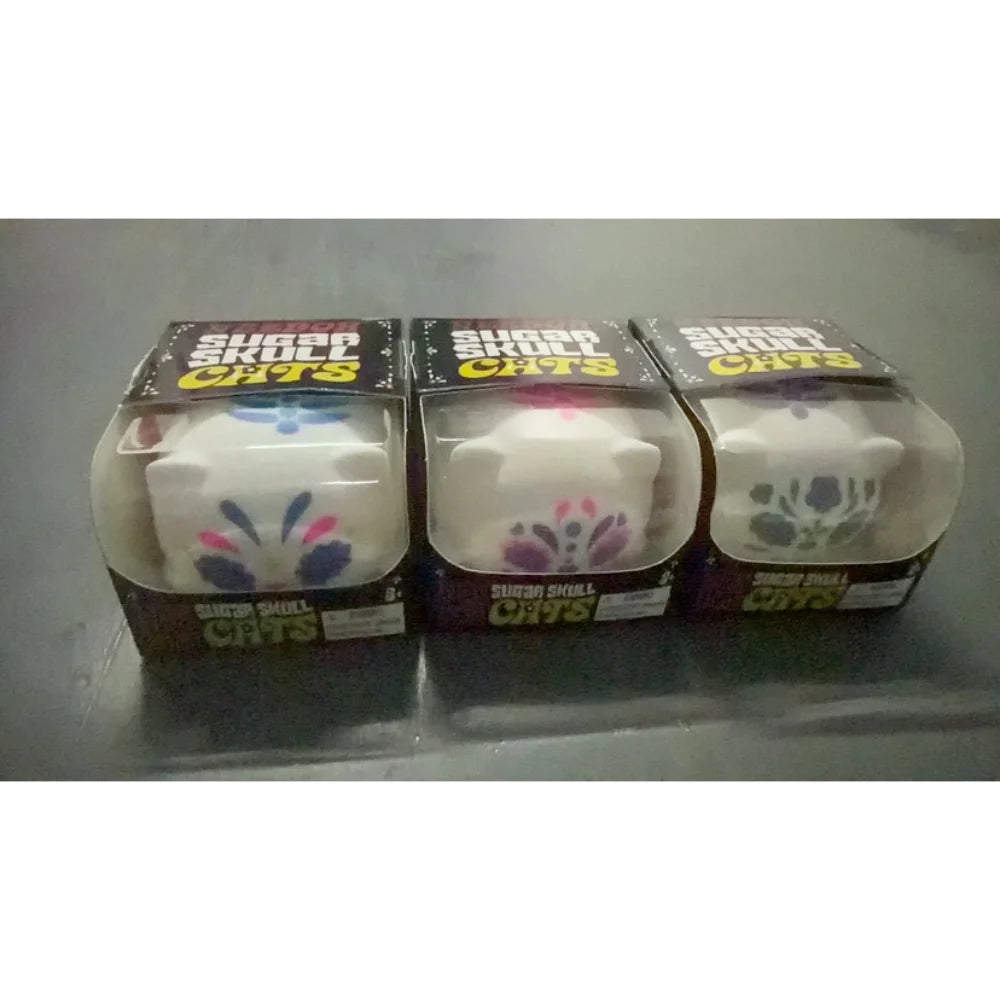 Needoh Sugar Skull Cats Soft Feel Fidget Toy