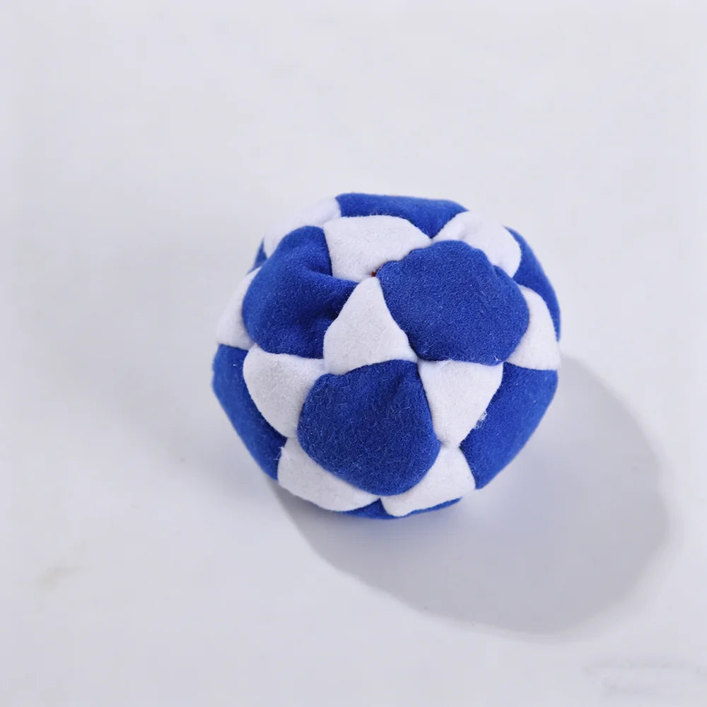 Hand-Made Knitted Footbag Sacks, Hacky Sack Assorted Foot Bag Crochet Hackys Ball for Adults, Juggling Balls for Beginners