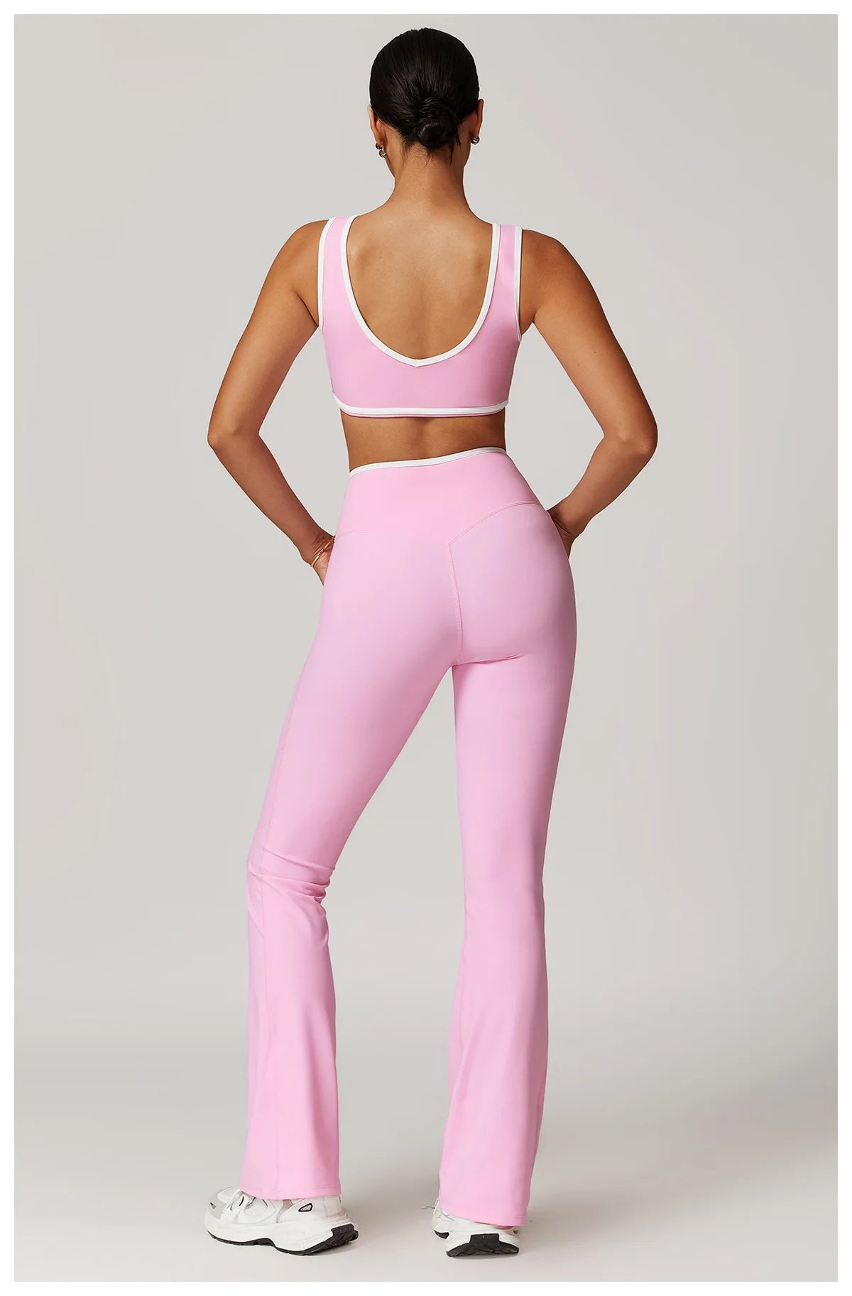 Yoga Set 2 Pieces Workout Outfits Fitness Sportswear Gym Tracksuit High Waist Leggings Sports Bra Athletic Wear Women Clothes