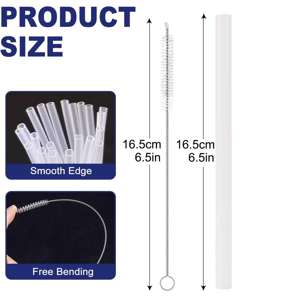 Straws for 16oz Owala Kids Freesip Water Bottle, Replacement Straws for Owala 16 OZ, with Cleaning Brush