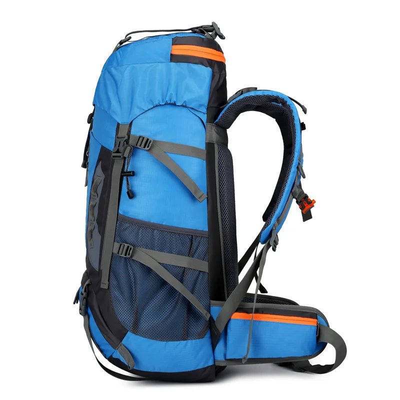 Outdoor Bag, Backpack, Mountaineering Bag, Hiking Sports Bag, Water-Repellent Backpack, Large-Capacity Travel Backpack