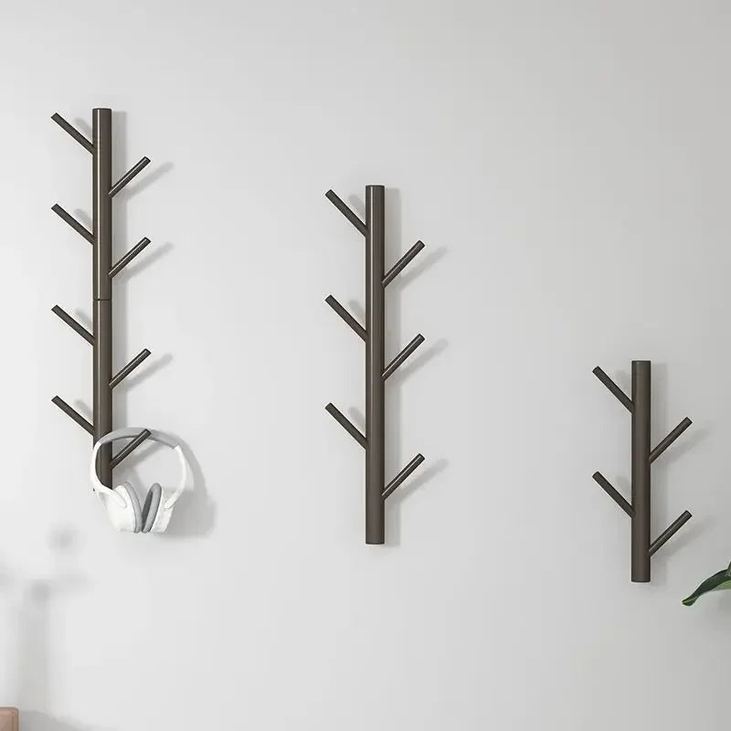 Branch Twig Solid Wood Wall Mounted Coat Rack Hanging Mounted Hanger Cabinet Furniture Bedroom Clothes Hats Bag Storage Rack