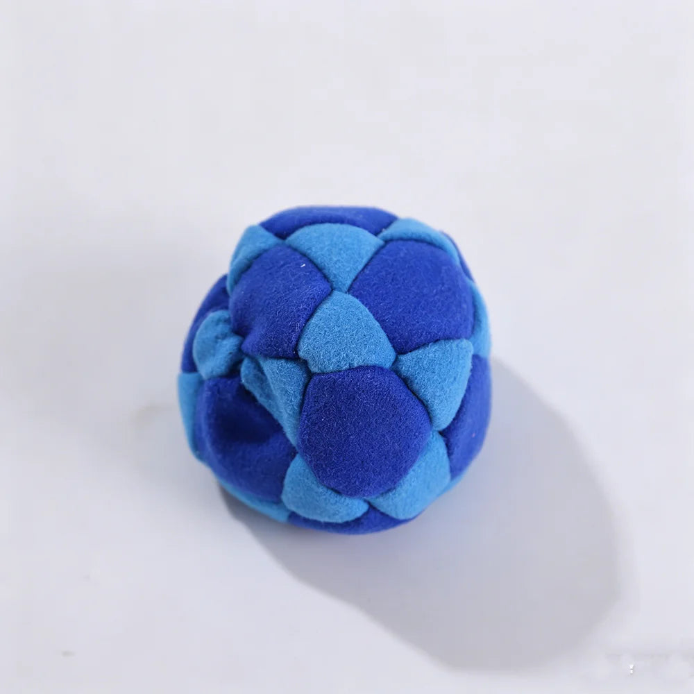 Hand-Made Knitted Footbag Sacks, Hacky Sack Assorted Foot Bag Crochet Hackys Ball for Adults, Juggling Balls for Beginners