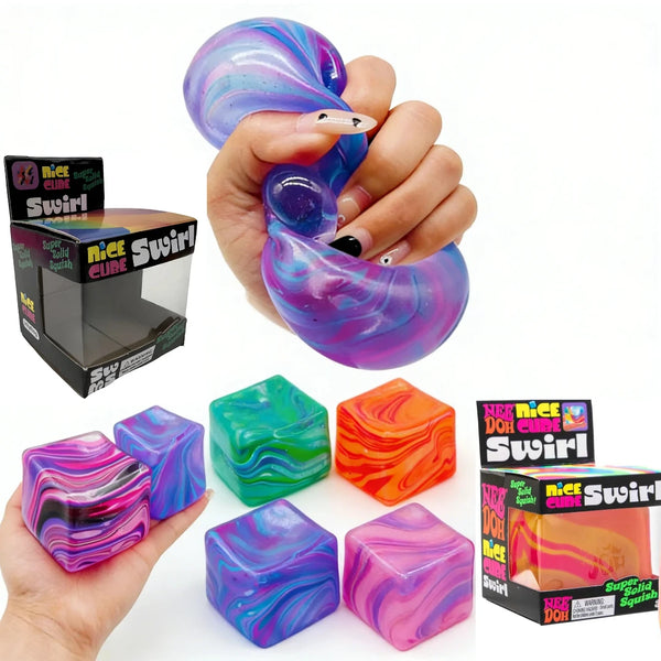 Needoh Soft and Sensory Stress-relief Toy Cube Filled with Gel