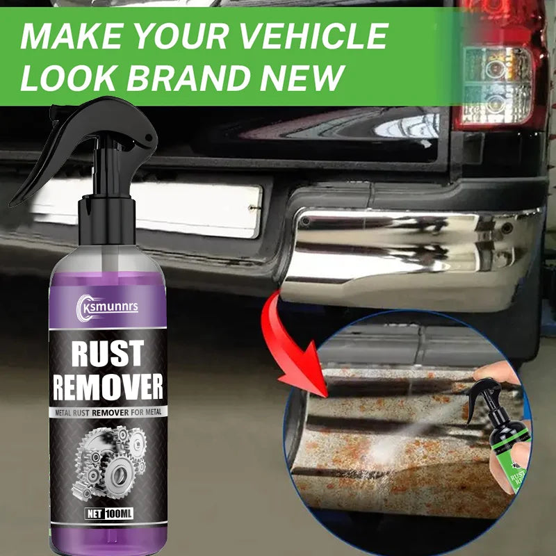 Multi-Purpose Rust Remover Spray | Strong Elimination of Rust & Iron Buildup, Ideal for Chrome Paint & Automotive Maintenance