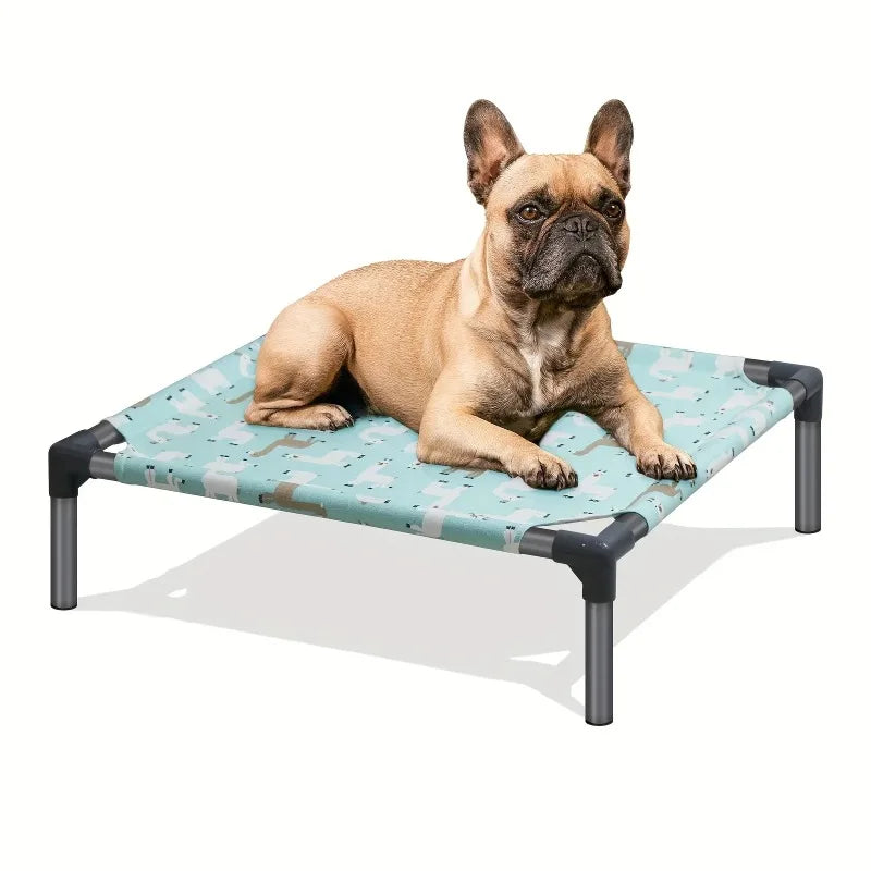 Folding Dog Bed Pet Camping Marching Bed Dog Bed Elevated Removable Washable Four Seasons Removable Dogs Cool Beds