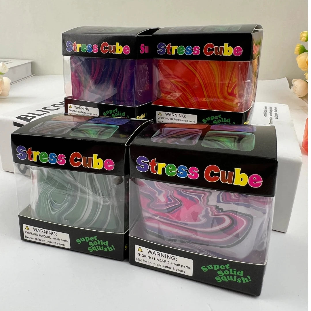 Needoh Soft and Sensory Stress-relief Toy Cube Filled with Gel