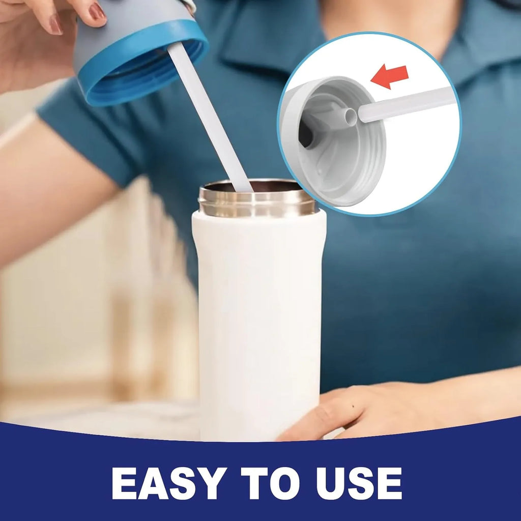 Straws for 16oz Owala Kids Freesip Water Bottle, Replacement Straws for Owala 16 OZ, with Cleaning Brush