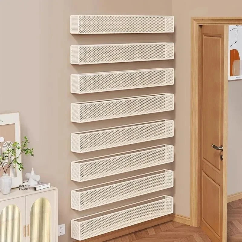 Wall Bookshelf Behind Door Storage