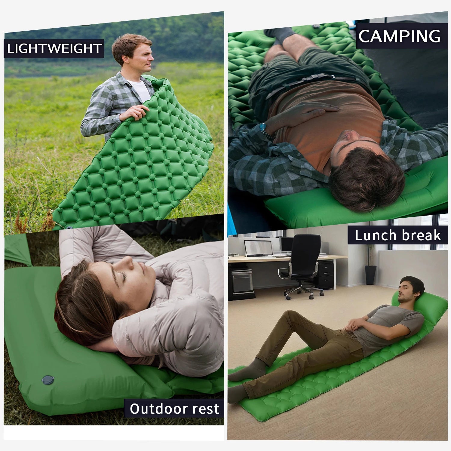 Inflatable Mattress Sleeping Pad Ultralight Camping