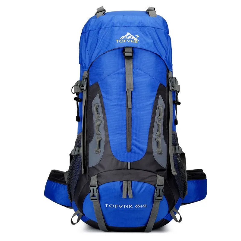 Outdoor Bag, Backpack, Mountaineering Bag, Hiking Sports Bag, Water-Repellent Backpack, Large-Capacity Travel Backpack