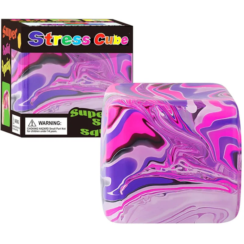 Needoh Soft and Sensory Stress-relief Toy Cube Filled with Gel