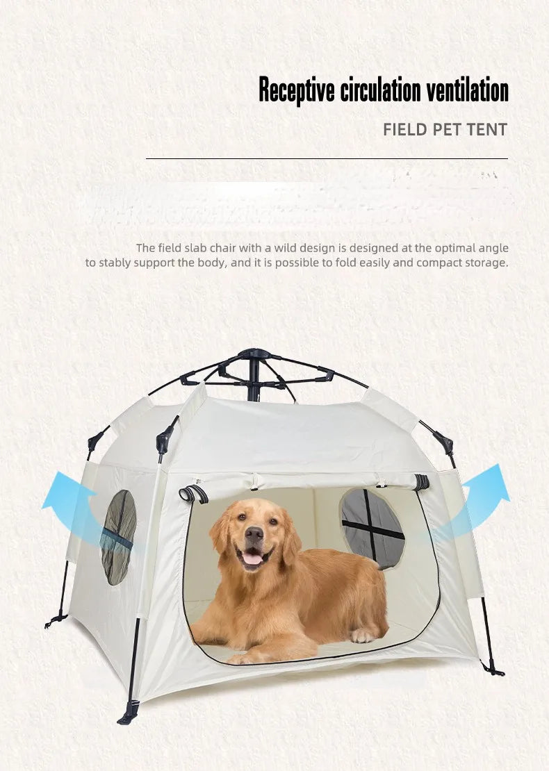Pet tent, outdoor home, fully automatic folding cat and dog shelter, rain and sun protection, portable car Camping Tent