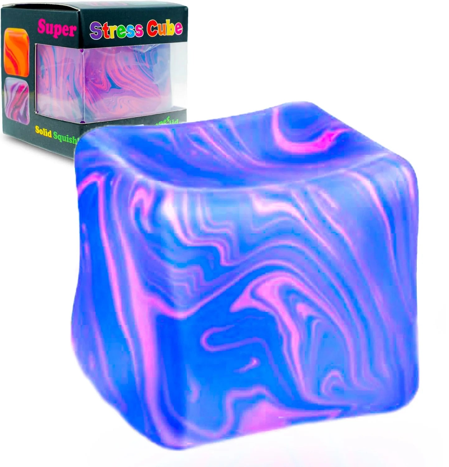 Needoh Soft and Sensory Stress-relief Toy Cube Filled with Gel