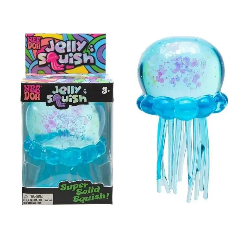 Squishies Needoh Fuzz Ball Jellyfish Squishy 3 Styles Color Soft Stress Relief Toy Cute Relaxing Squeeze Sensory Toy