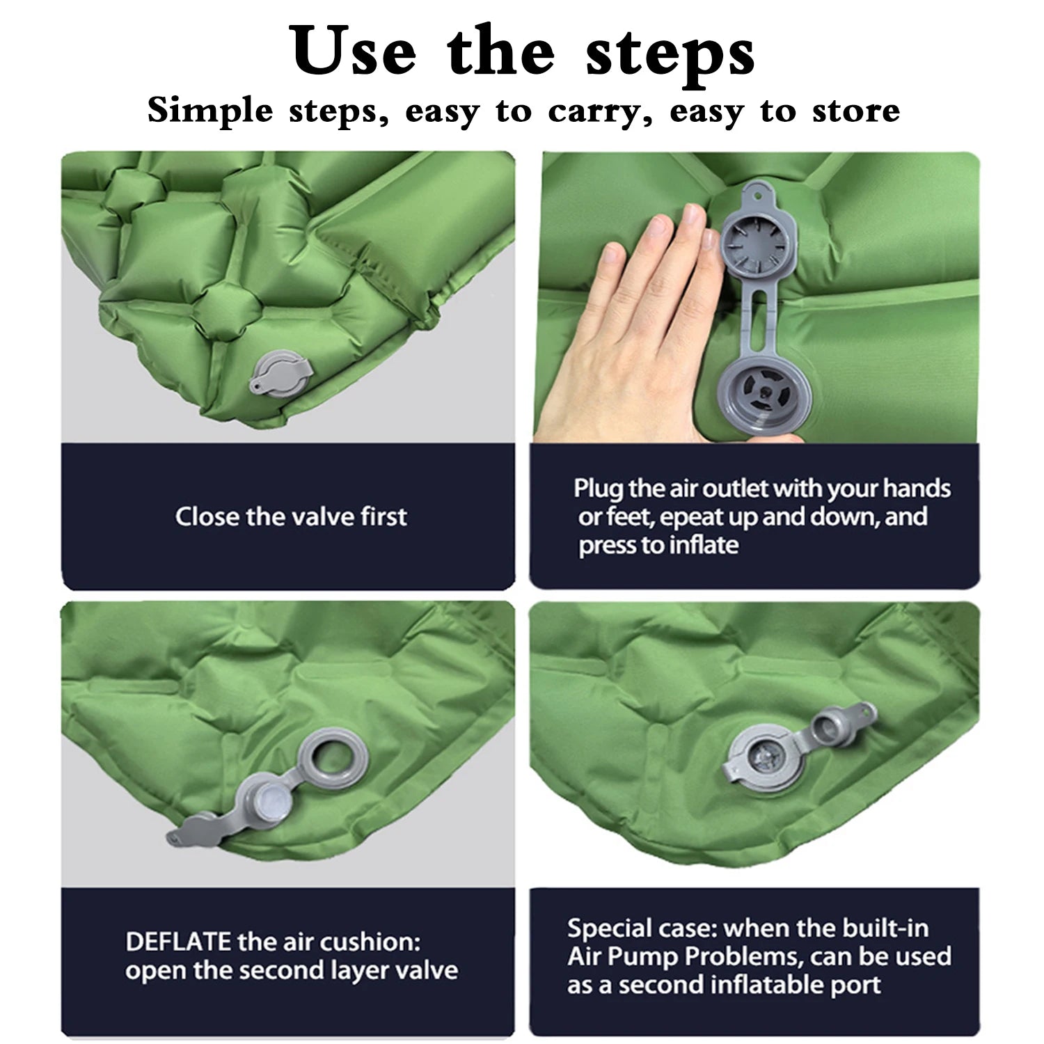 Inflatable Mattress Sleeping Pad Ultralight Camping
