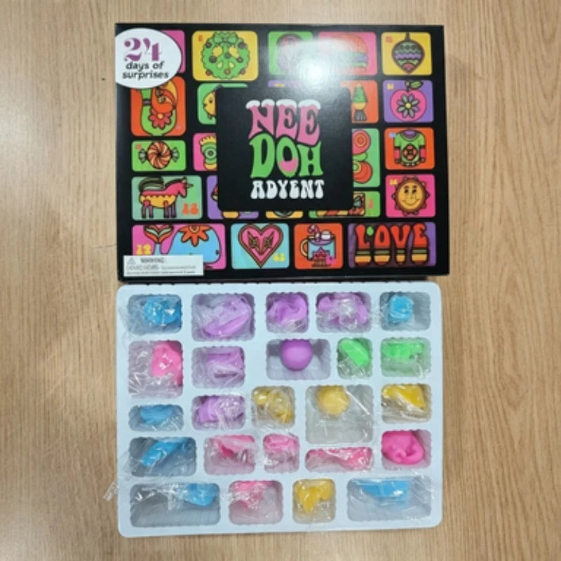 Needoh Advent Calend 2026 Ned Advent Holiday Squeeze Toy Cave Blind Box
