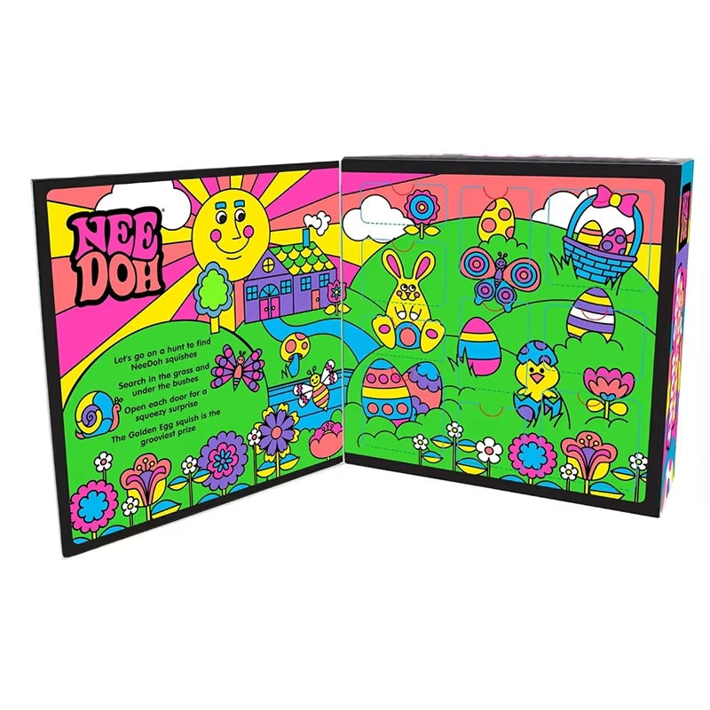 Hot 2026 NeeDoh Advent Calendar Countdown Decoration Golden Egg Treasure Hunt Game Kids Easter Fingertip Gyro Blind Box Gifts