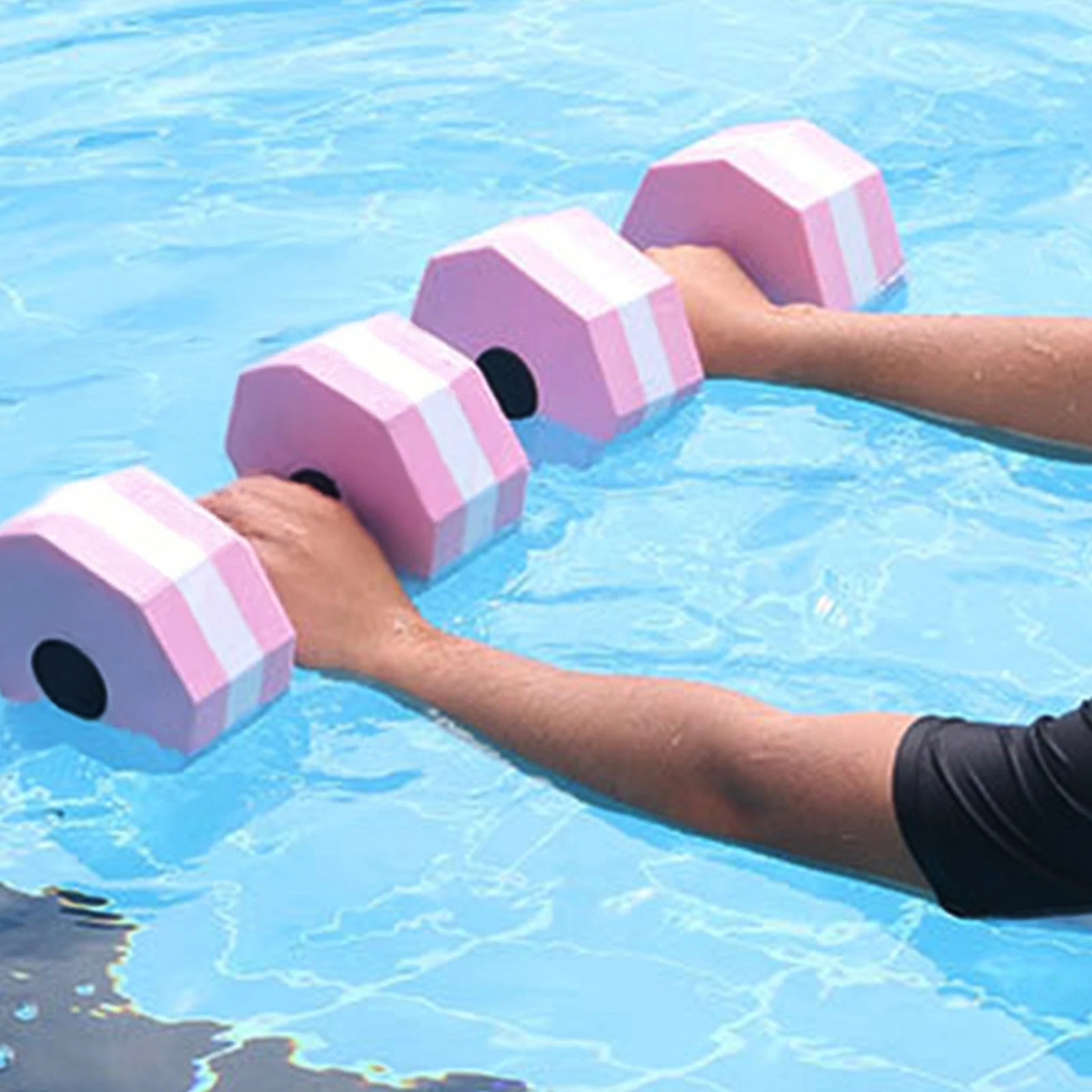 EVA Dumbbells for Water Fitness Swimming Equipment Unisex Aqua Gym Training Gear Lightweight Non Slip