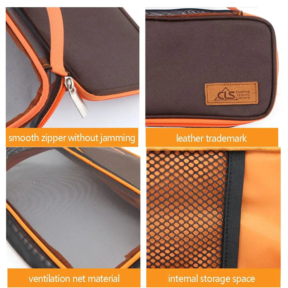 Camping Eating Utensils Storage Bag, Outdoor Cutlery Pouch Organizer Portable
