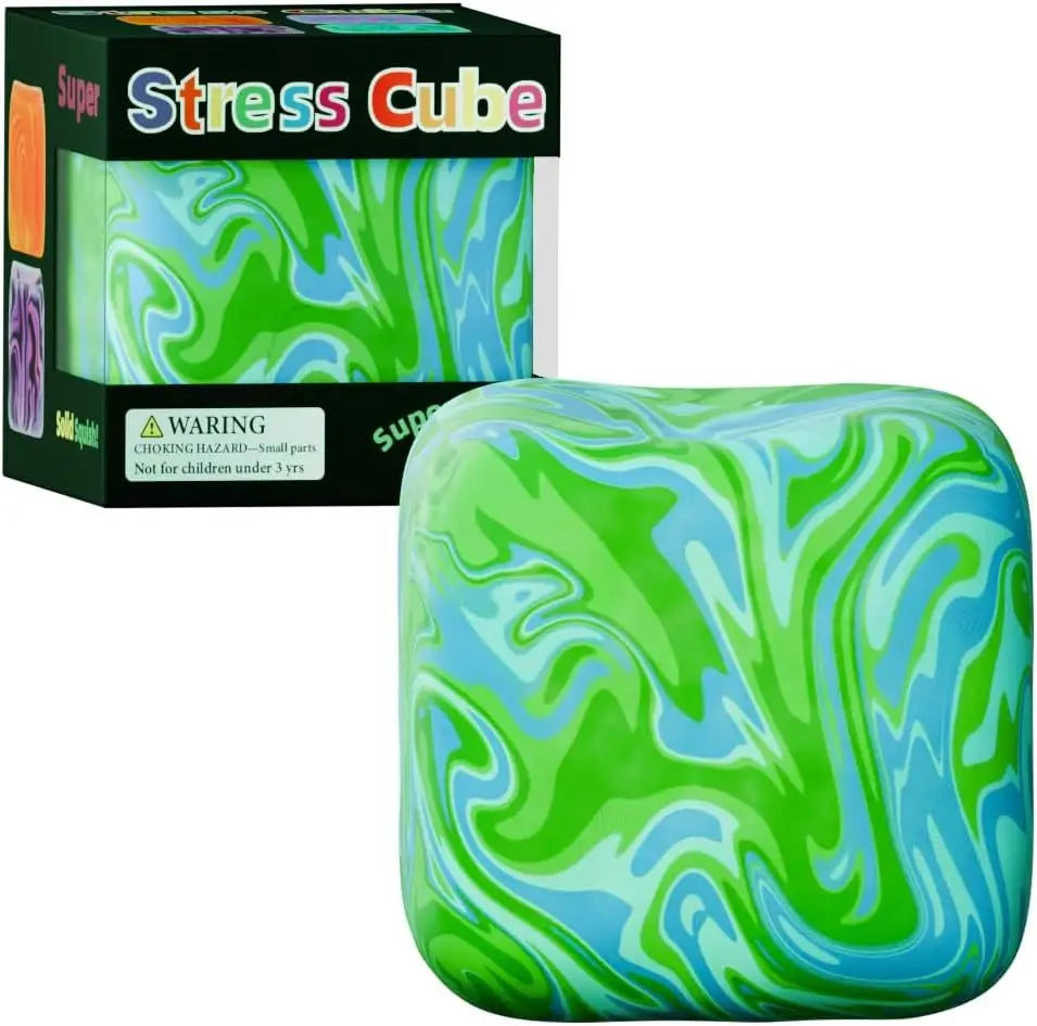 Needoh Soft and Sensory Stress-relief Toy Cube Filled with Gel