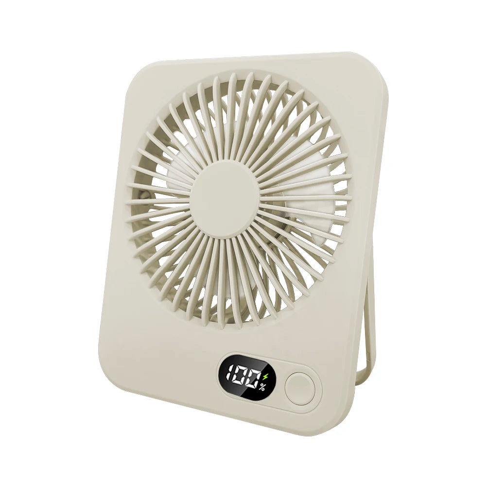 Portable Desk Fan USB Rechargeable Desktop Fan Foldable Hanging Fan Portable Handheld Fan Mini USB Table Fan for Home Outdoor