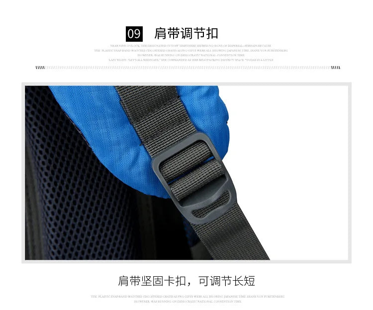 Outdoor Bag, Backpack, Mountaineering Bag, Hiking Sports Bag, Water-Repellent Backpack, Large-Capacity Travel Backpack