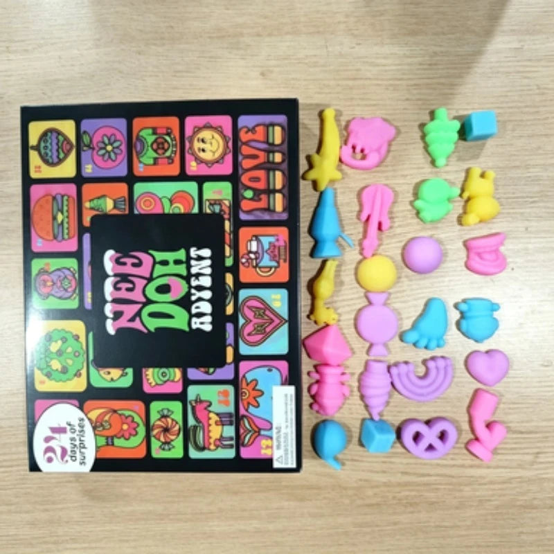 Needoh Advent Calend 2026 Ned Advent Holiday Squeeze Toy Cave Blind Box