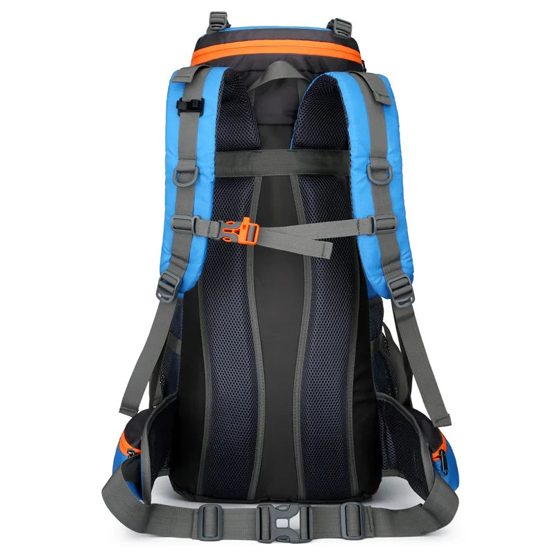Outdoor Bag, Backpack, Mountaineering Bag, Hiking Sports Bag, Water-Repellent Backpack, Large-Capacity Travel Backpack