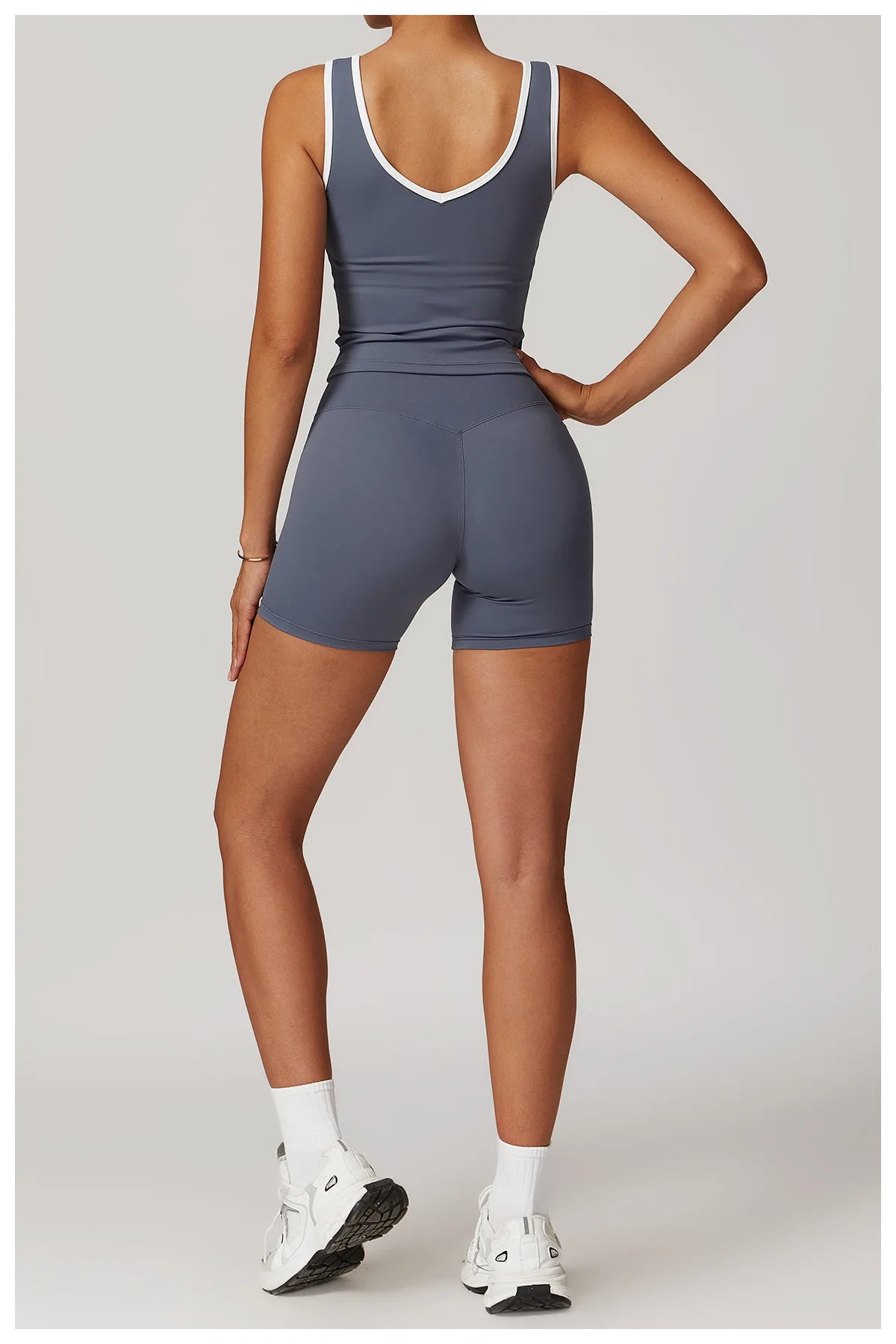 Yoga Set 2 Pieces Workout Outfits Fitness Sportswear Gym Tracksuit High Waist Leggings Sports Bra Athletic Wear Women Clothes