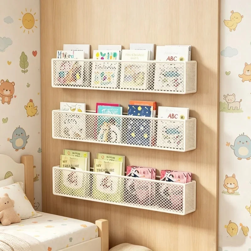 Wall Bookshelf Behind Door Storage