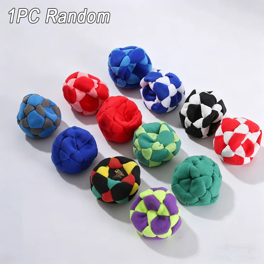 Hand-Made Knitted Footbag Sacks, Hacky Sack Assorted Foot Bag Crochet Hackys Ball for Adults, Juggling Balls for Beginners