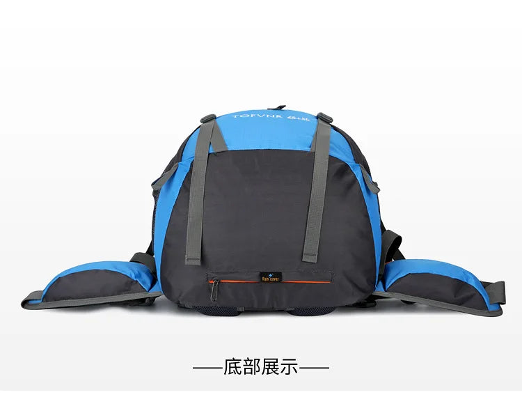Outdoor Bag, Backpack, Mountaineering Bag, Hiking Sports Bag, Water-Repellent Backpack, Large-Capacity Travel Backpack