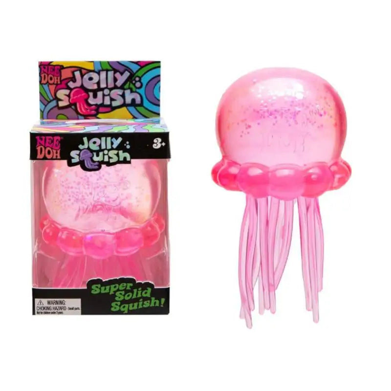 Assorted Color Needoh Jellyfish Fuzz Ball Squishy Blind Box Cute Jellyfish Design Stress Relief Relax Play Fun Toy Gift