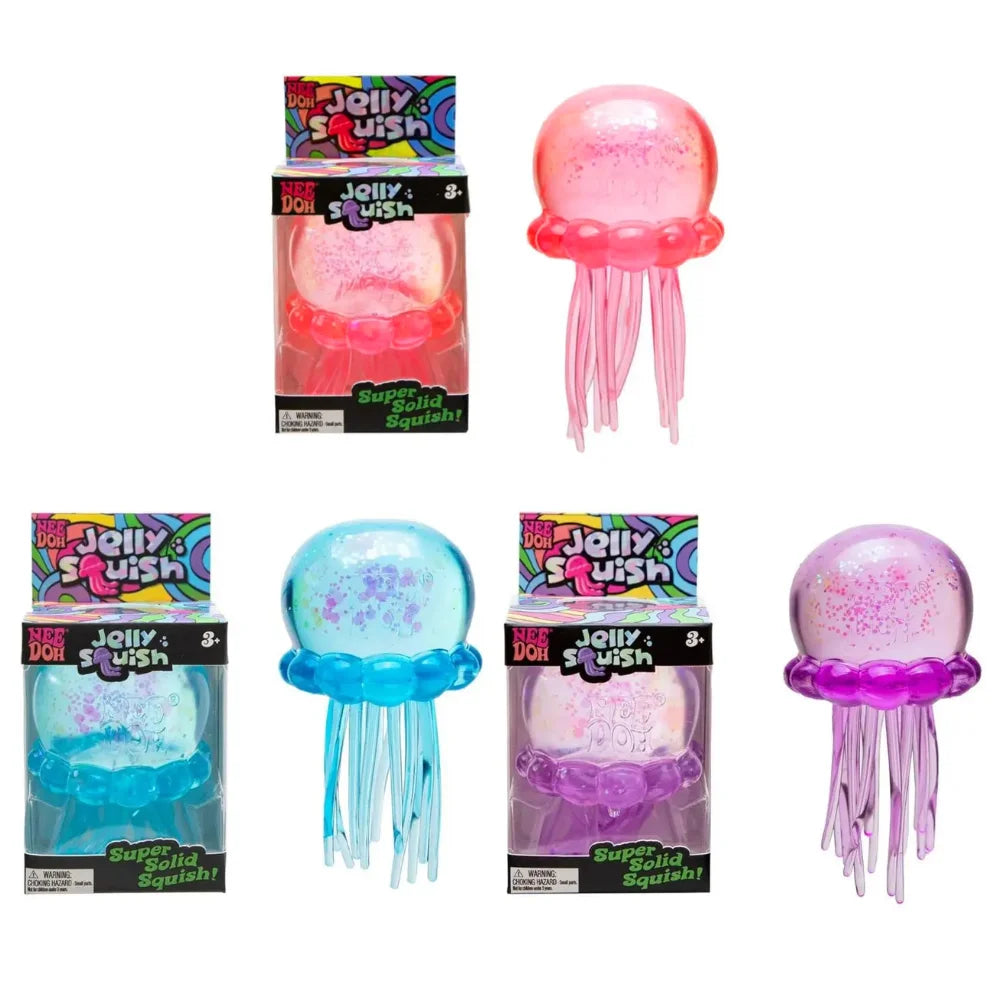 Jellyfish Squishy 3Color Soft Stress Relief Toy