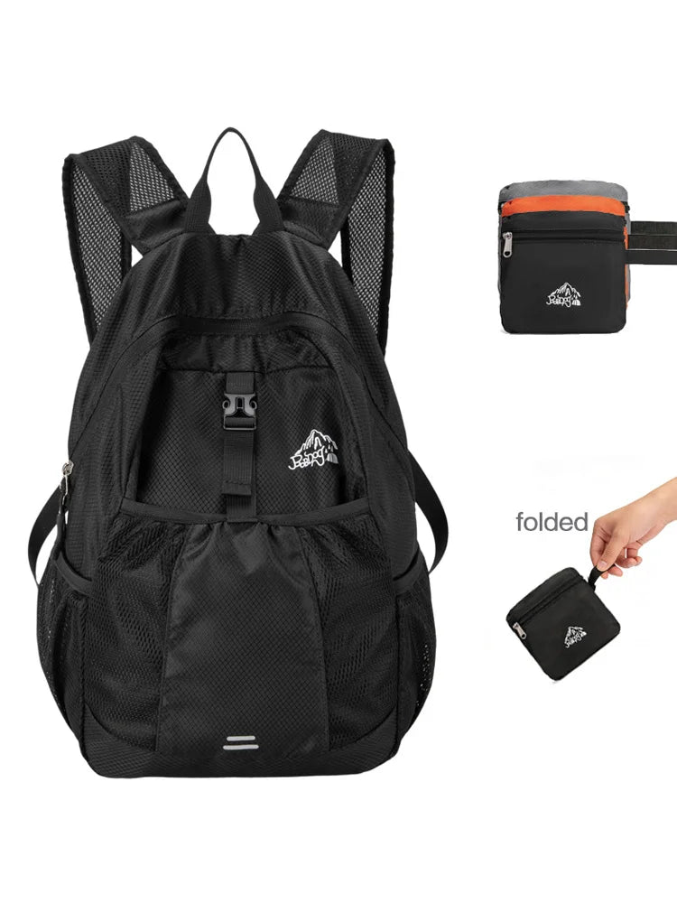 Backpack - Ultra Lightweight Packable Backpack for Travel Camping, Hiking Back Pack Waterproof Foldable Daypack for Men Women Bl