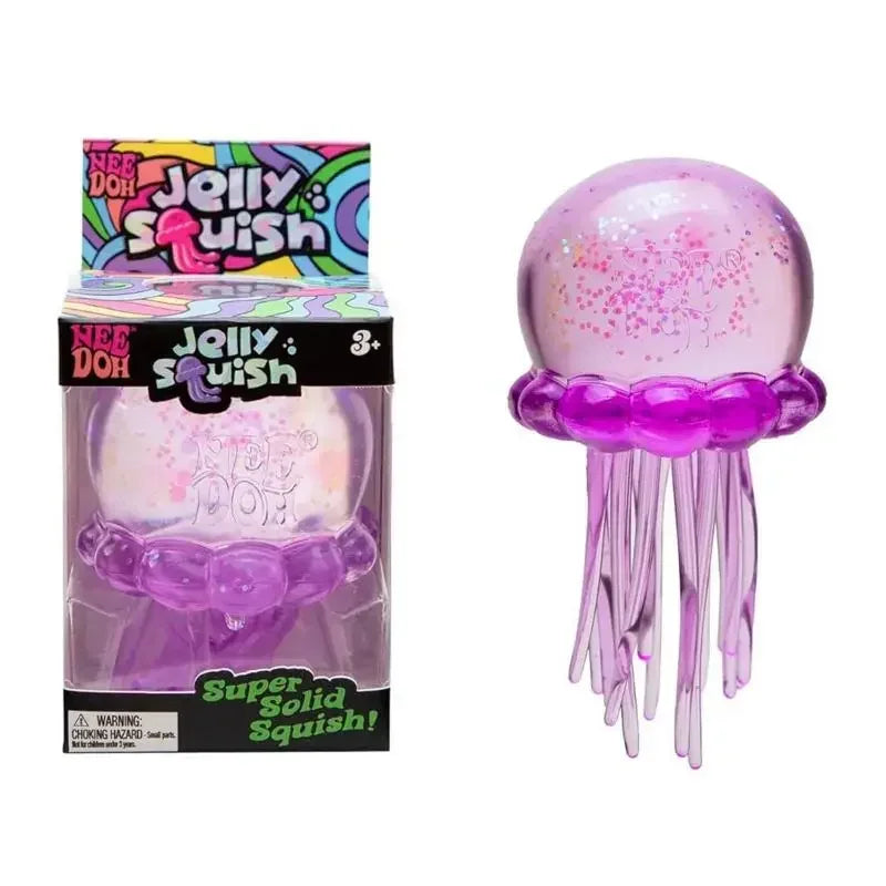 Squishies Needoh Fuzz Ball Jellyfish Squishy 3 Styles Color Soft Stress Relief Toy Cute Relaxing Squeeze Sensory Toy