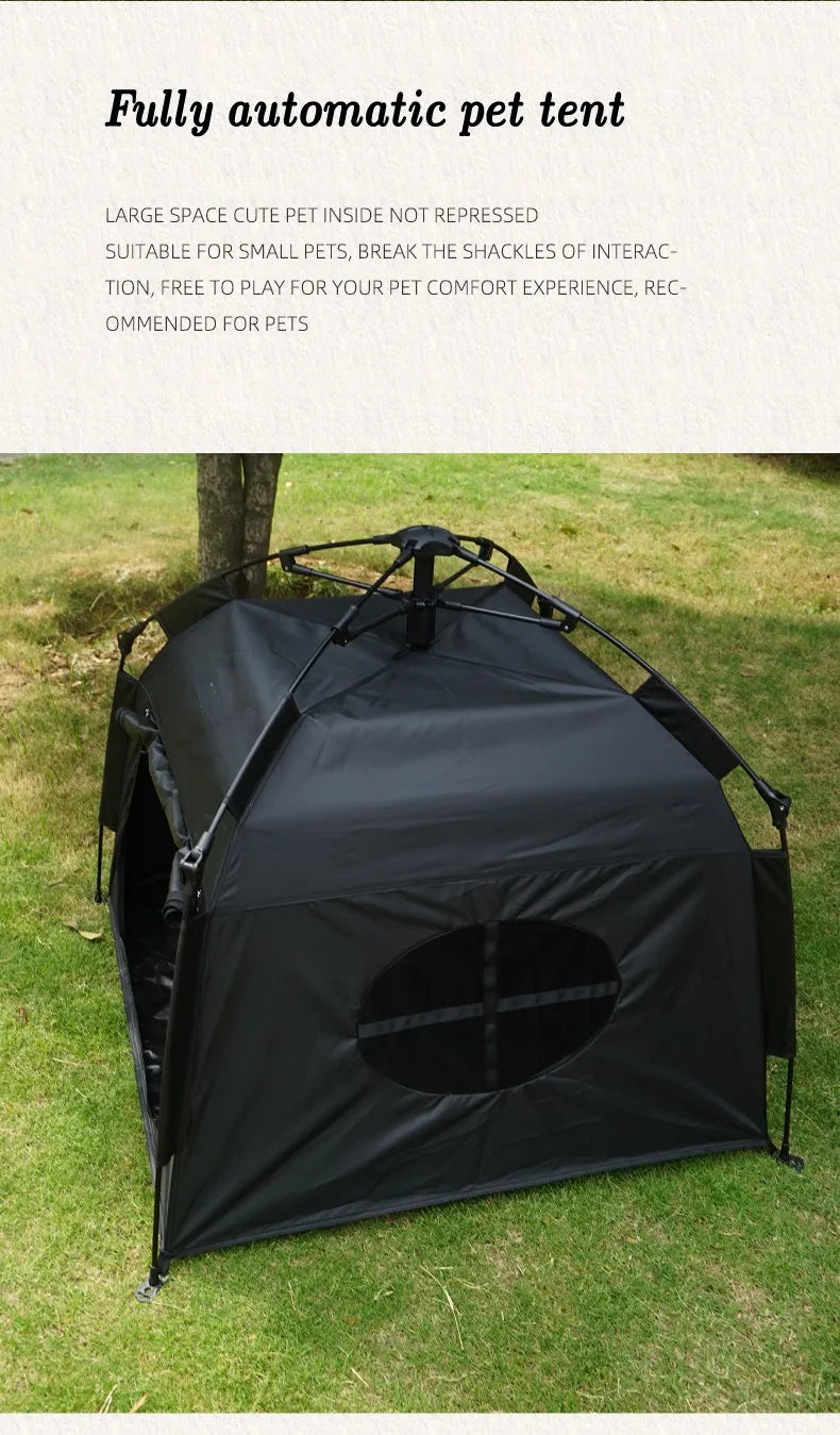 Pet tent, outdoor home, fully automatic folding cat and dog shelter, rain and sun protection, portable car Camping Tent