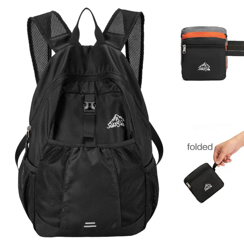 Backpack - Ultra Lightweight Packable Backpack for Travel Camping, Hiking Back Pack Waterproof Foldable Daypack for Men Women Bl