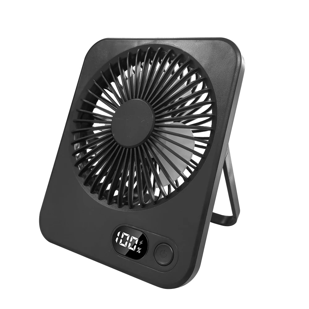 Portable Desk Fan USB Rechargeable Desktop Fan Foldable Hanging Fan Portable Handheld Fan Mini USB Table Fan for Home Outdoor