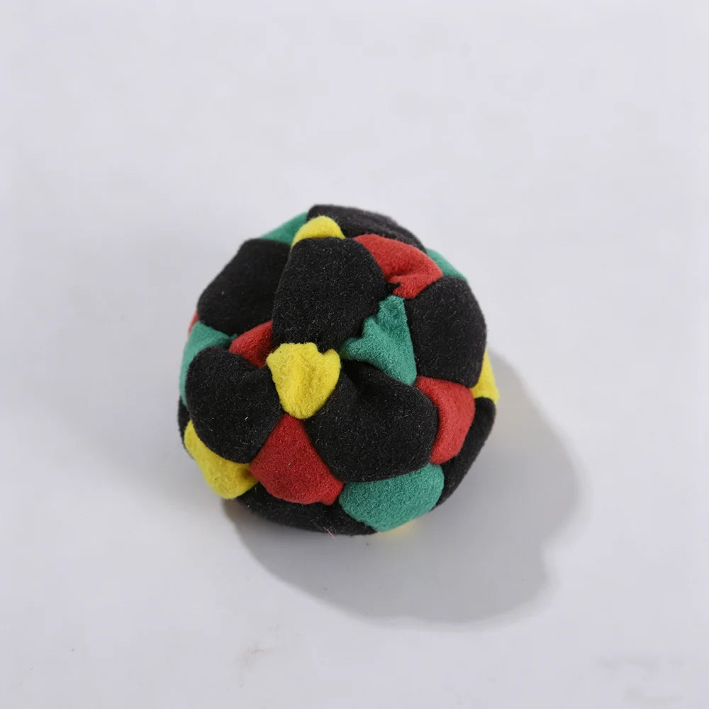 Hand-Made Knitted Footbag Sacks, Hacky Sack Assorted Foot Bag Crochet Hackys Ball for Adults, Juggling Balls for Beginners