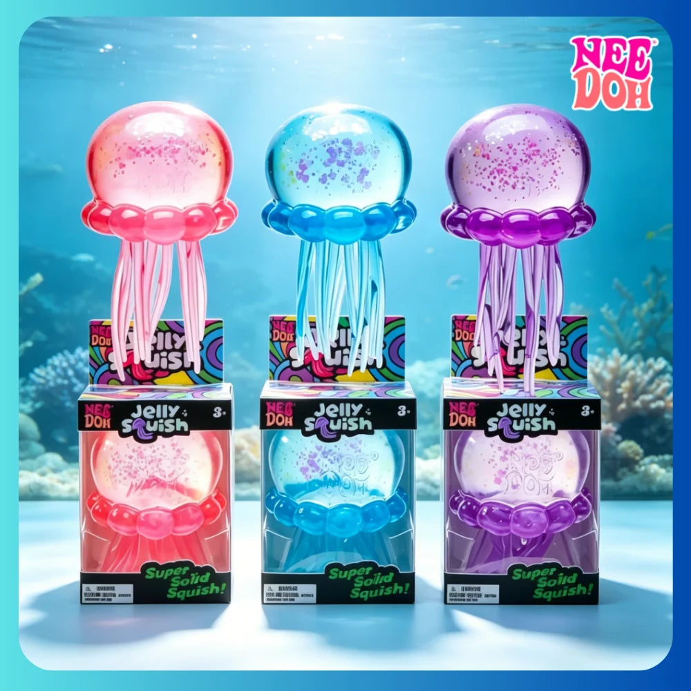 Jellyfish Squishy 3Color Soft Stress Relief Toy