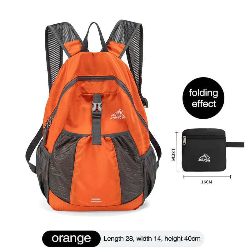 Backpack - Ultra Lightweight Packable Backpack for Travel Camping, Hiking Back Pack Waterproof Foldable Daypack for Men Women Bl